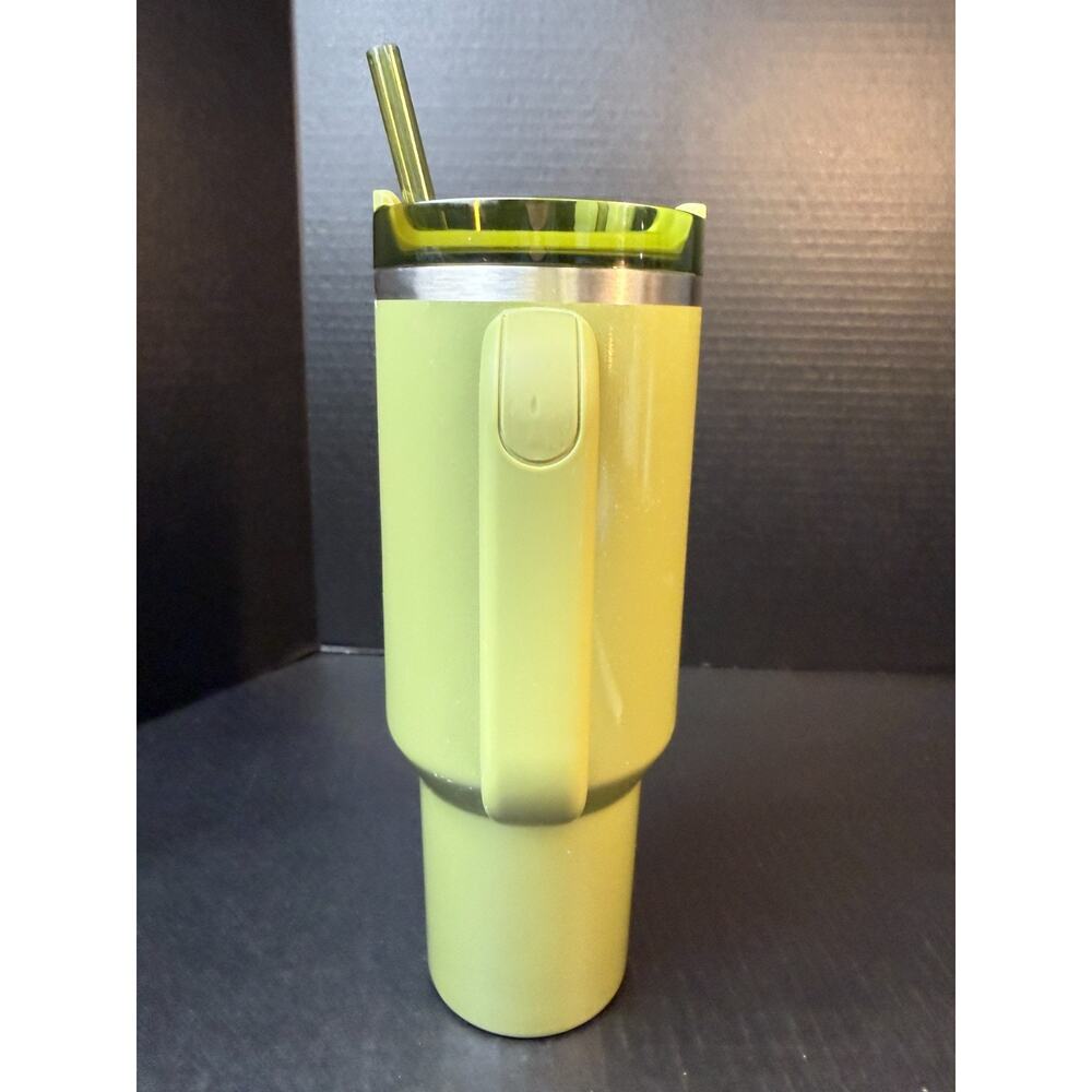 Starbucks X Stanley Colab Fall 2024 Olive Green Pearl 40 Oz Tumbler *READ - Picture 2 of 11
